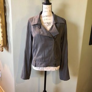 NWOT light motorcycle style jacket . Size XL